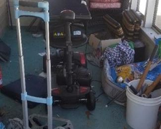 Garden supplies; electric mobility scooter