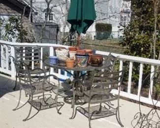 Outdoor dining set. Sorry, market umbrella has been sold