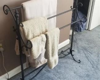 Quilt rack - wrought iron