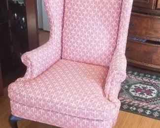 Classic wing back chairs - two available