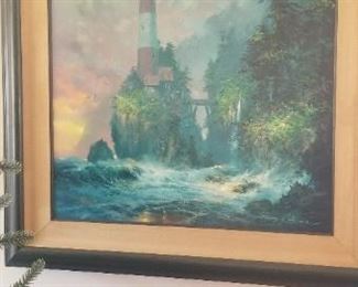 James Coleman "Pathway Home" framed canvas wall art - signed and numbered