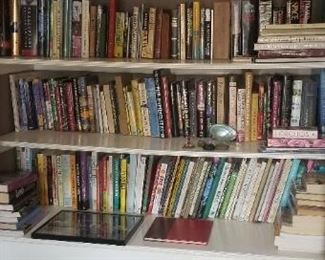 Books - cookbooks, garden books, novels, non-fiction