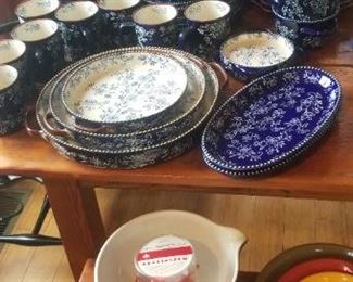 Extensive amount of Temp-tations Floral Lace dishes and serve ware. Microwave-to-table-to-fridge versatility!