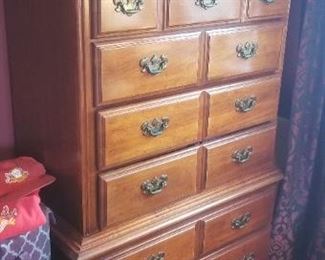 Solid wood tall dresser by American Drew. Matching nightstand and long dresser also available 