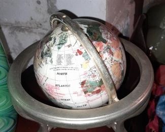 Hardstone Globe In Base