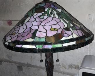 Tree Base Stained Glass Lamp