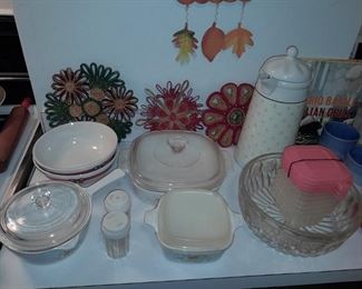 Assorted Kitchen Items (Glassware, China, Dishware, Pots & Pans, Etc.)