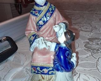 Handmade Asian Pottery Figurine