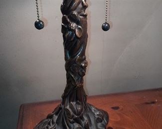 Tree Base Stained Glass Lamp 