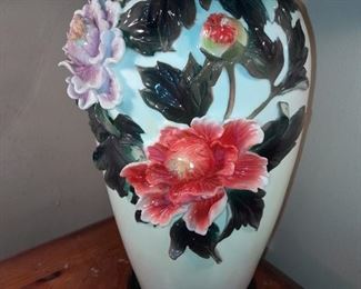 Porcelain Floral Lamp
