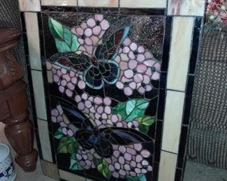 Stained Glass Hanging Window Panel