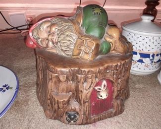 Vintage Gnome/Pixie Cookie Jar