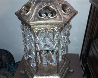 Crystal Pendant Candle Votive Holder