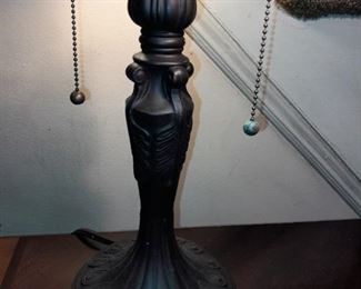 Peacock Feather Stained Glass Lamp