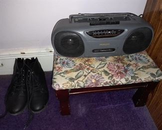 Boots & Upholstered Ottoman