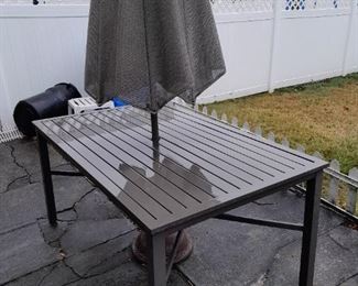 Outdoor Table W/ Umbrella