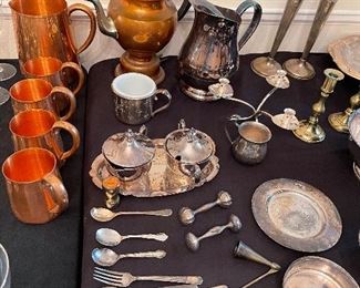 Copper and silverware 