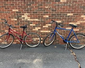 Garage:  HERS and HIS UNIVEGA (Rover 300) mountain bikes are priced separately.