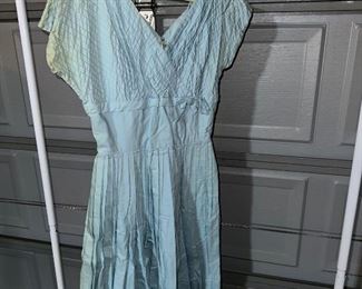 Vintage Blue Dress, no size $6.00