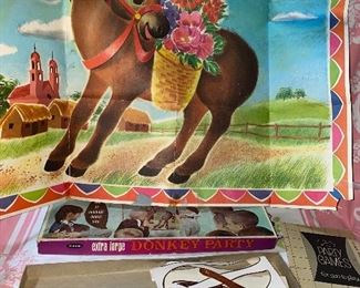 1966 Whitman Extra Large Donkey Party Used $4.00