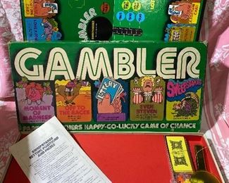 1977 Gambler Board Game $10.00