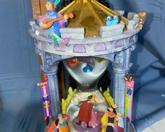 Sleeping Beauty Snow Globe, Jester on top has a Broken off Foot, we have the foot. $125.00