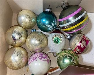 10 Vintage Ornaments $12.00