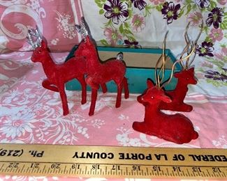Made in Japan Red Felt Deer $12.00