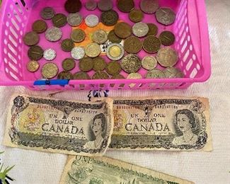 Foreign Money and Buffalo Nickel $10.00 for all 