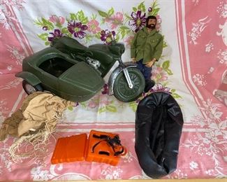 1964 GI Joe Fuzzy Hair blue eyes plus accessories $60.00