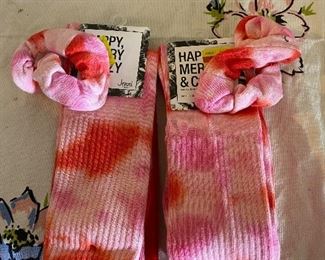 2 Pairs of socks and scrunchies $3.00