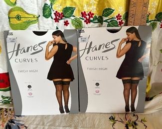 Hanes Curves Size 1X/2X Thigh High $6.00 for both 