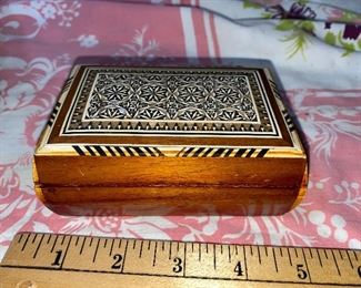 Wood Inlay Box $10.00