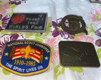 4 Belt Buckles 