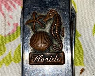 Florida Money Clip and Pocket Knife $6.00