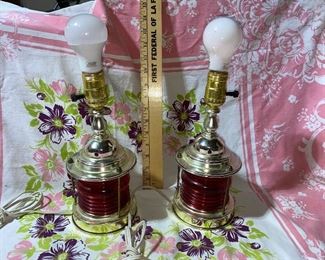 2 Lantern Lamps $24.00