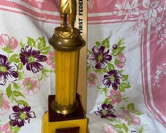 Bakelite Woman’s Bowling Trophy $30.00 