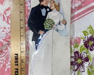 Bride and Groom Fold out Centerpiece $8.00