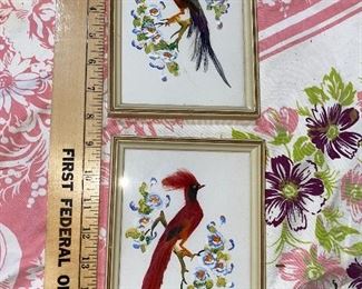 2 Feather Bird Art $20.00