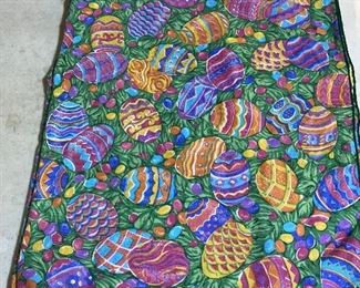 Easter Egg Table Cloth $8.00