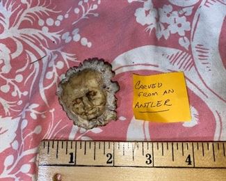 Carved Face in Antler $4.00