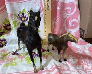 2 Horses, black one is Breyer $10.00