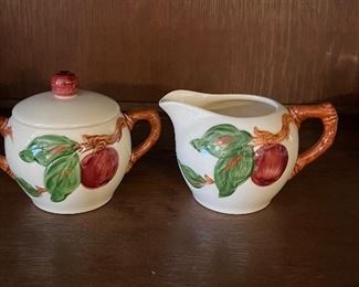 Franciscan Apple Cream and Sugar $15.00