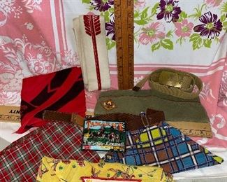 Boy Scout Kerchiefs, Hat, Belt, Nentico 12 Patch $40.00 all