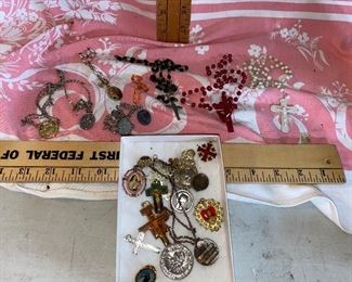 All Religious pendants, Rosaries $14.00