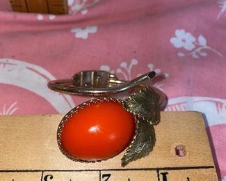 Orange Flower Bracelet $6.00