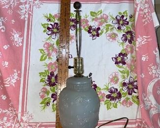 Flower Glass Lamp $25.00