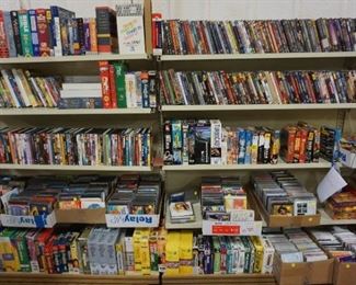 DVDs, Computer software and games