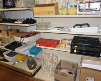 stereo, tools, household