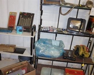 bakers rack, tools, frames